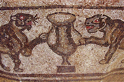Mosaico nella Villa Romana di Ossaia