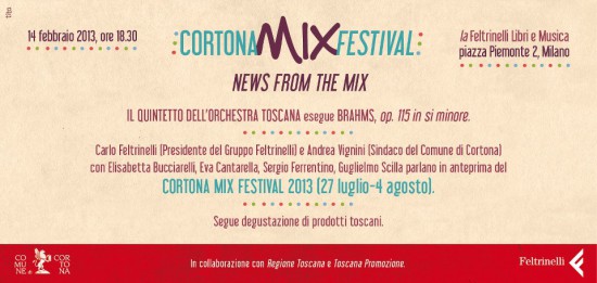 Anteprima del Cortona Mix Festival 2013 a Milano